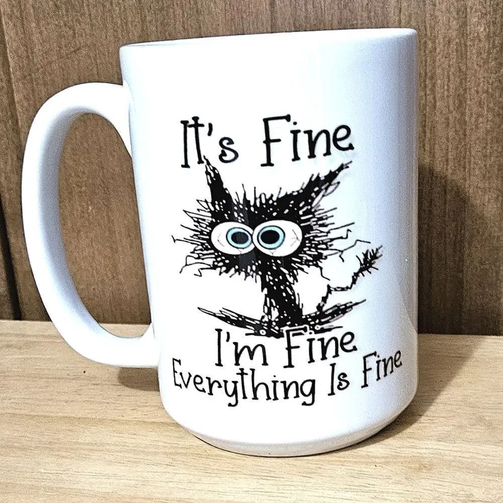 MugsBySandy Coffee mug, I'm fine, everything is fine